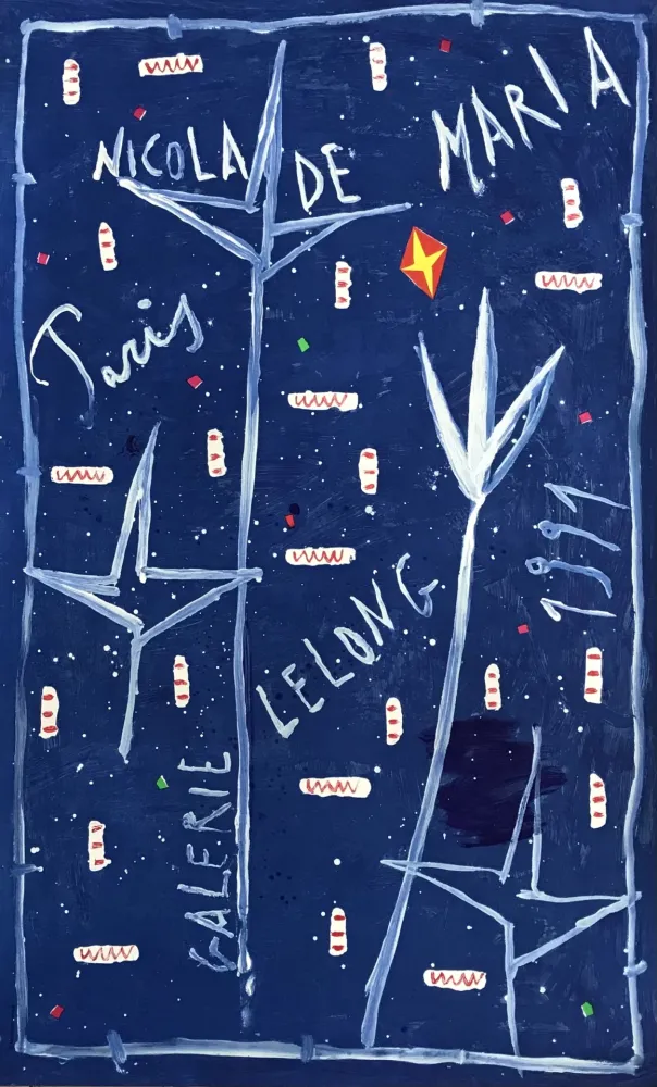 Lithograph De Maria - Affiche lithographique d'exposition