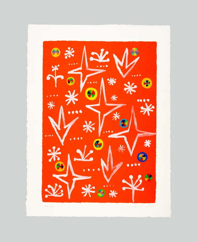 Screenprint De Maria - Ispirazione ed illuminazione nel Regno dei Fiori