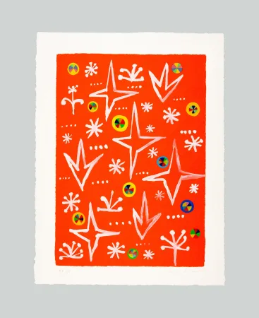 Screenprint De Maria - Ispirazione ed illuminazione nel Regno dei Fiori