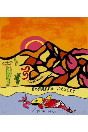 Lithograph De Saint Phalle - Borrego desert