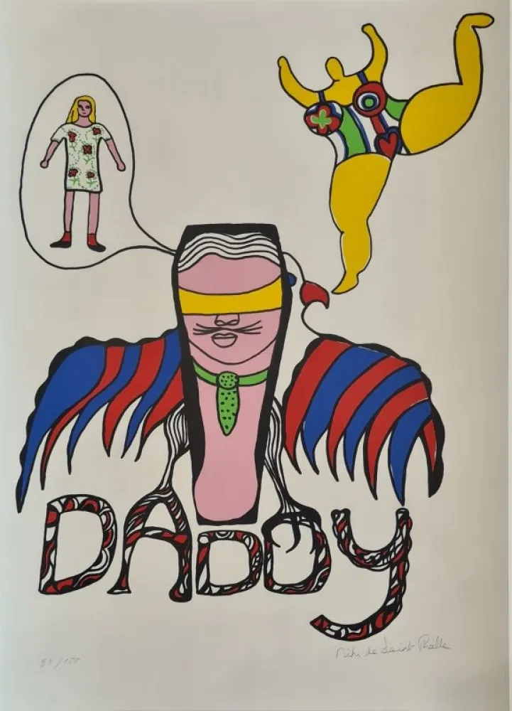Screenprint De Saint Phalle - Daddy 