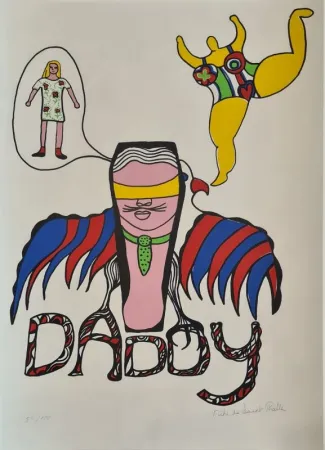 Screenprint De Saint Phalle - Daddy 