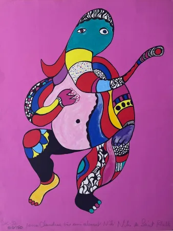 Lithograph De Saint Phalle - Ganesha 