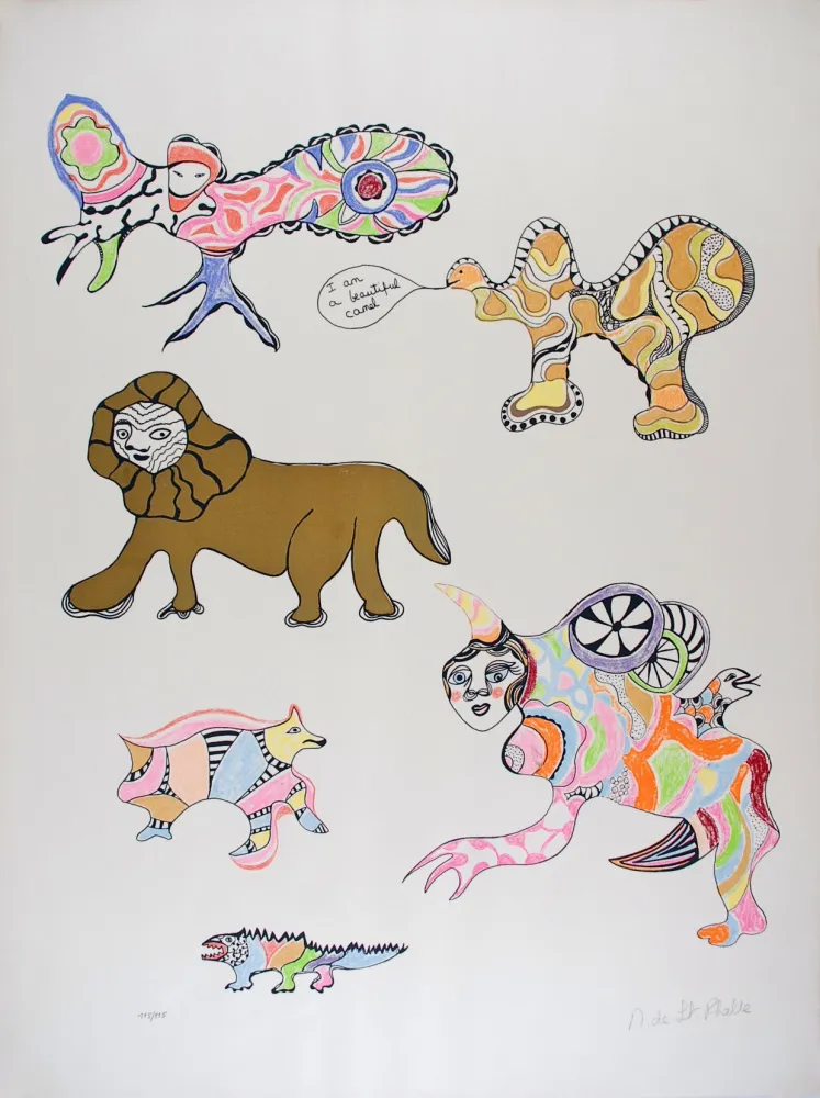 Screenprint De Saint Phalle - I am a beautiful camel (Nana Power)