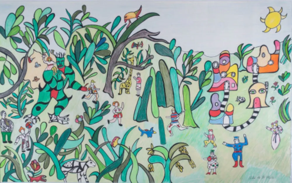 Linocut De Saint Phalle - Jungle I, c