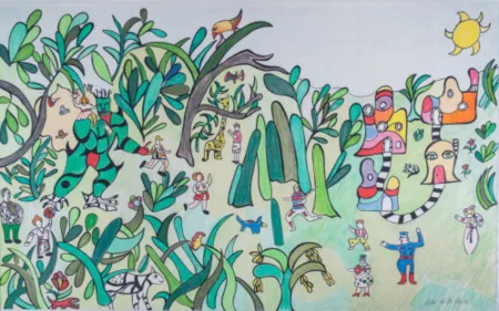 Linocut De Saint Phalle - Jungle I, c