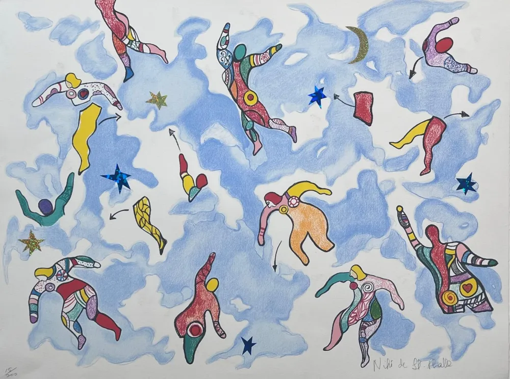 Lithograph De Saint Phalle - La danse éclatée 