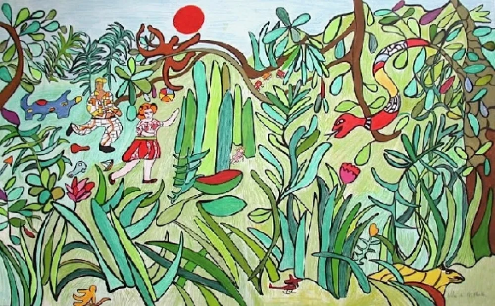 Lithograph De Saint Phalle - La  jungle 