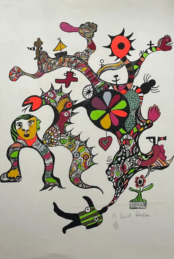 Lithograph De Saint Phalle - La machine à rêver 