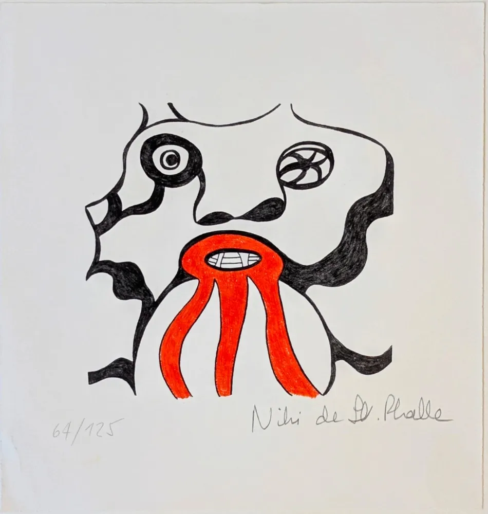 Lithograph De Saint Phalle - Le Golem - Jerusalem 