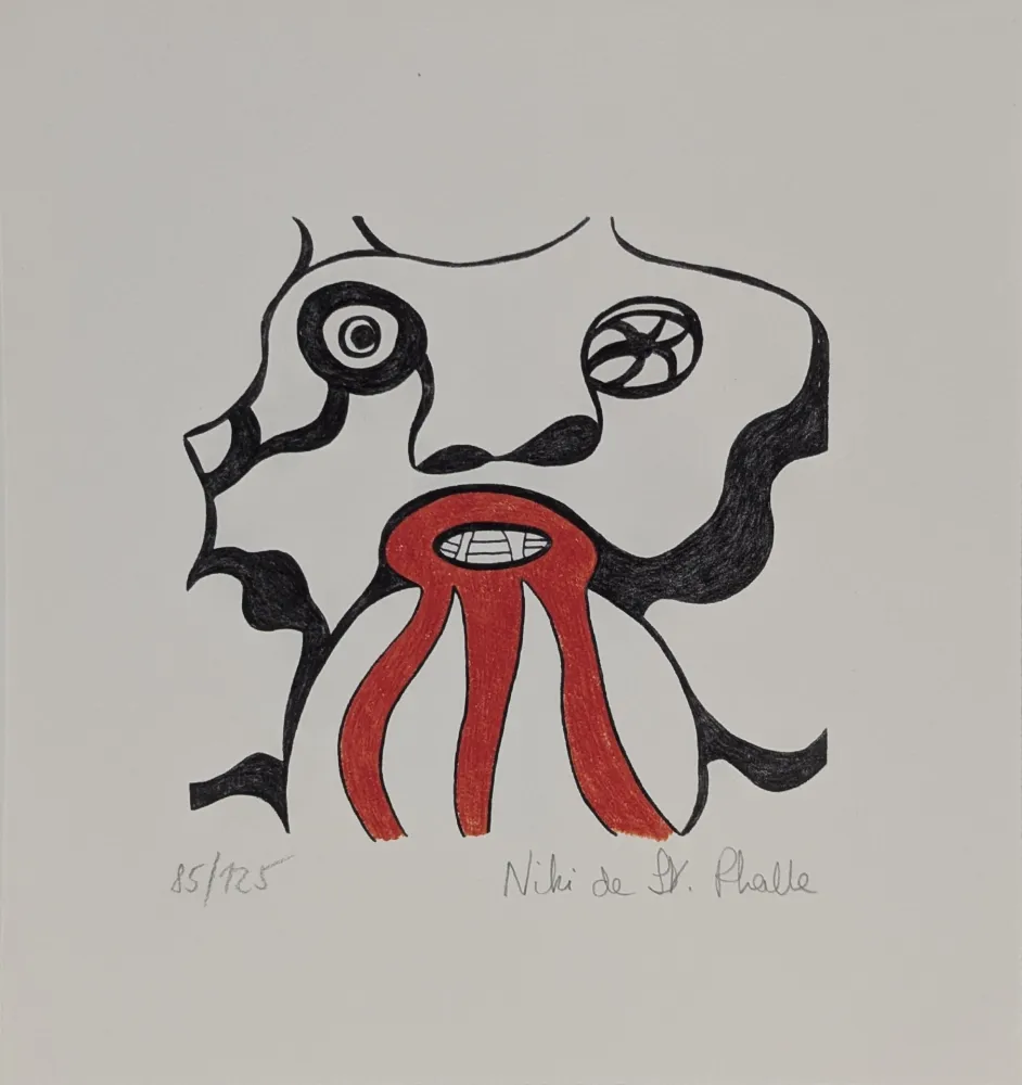 Lithograph De Saint Phalle - Le Golem - Jerusalem 