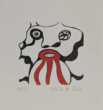 Lithograph De Saint Phalle - Le Golem - Jerusalem 