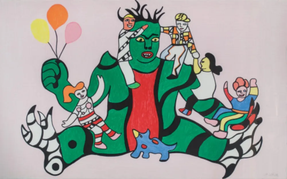 Lithograph De Saint Phalle - Le Monstre