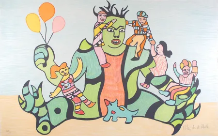 Lithograph De Saint Phalle - Le Monstre