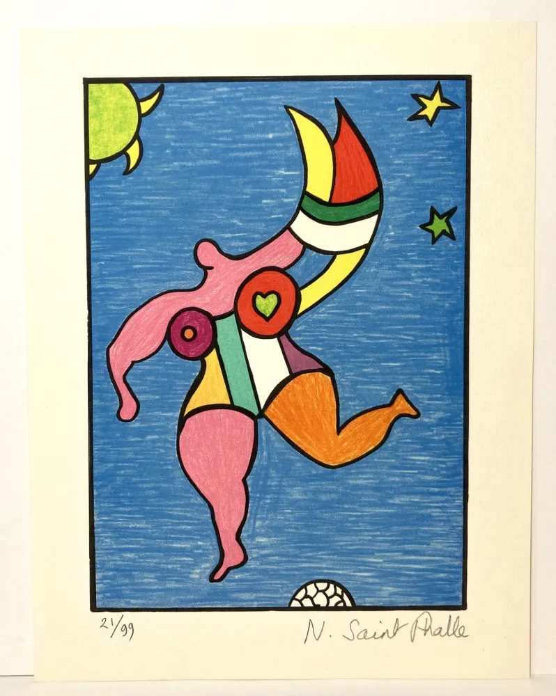 Lithograph De Saint Phalle - Les ambassadeurs, 1989.