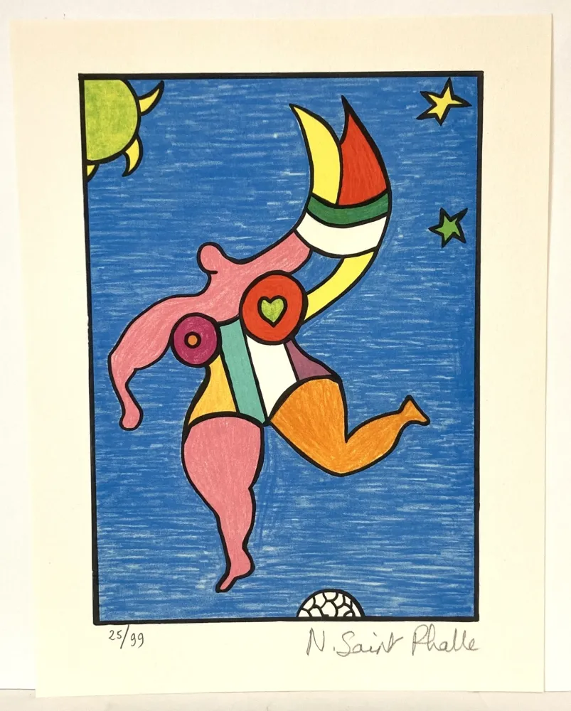 Lithograph De Saint Phalle - Les ambassadeurs, 1989.