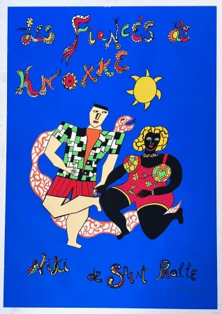 Screenprint De Saint Phalle - Les fiancés de Knokke 