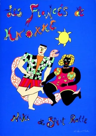 Screenprint De Saint Phalle - Les fiancés de Knokke