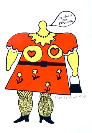 Screenprint De Saint Phalle - Les Nanas aux pouvoir 