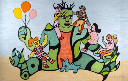 Lithograph De Saint Phalle - Méchant Méchant 