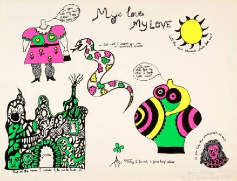 Screenprint De Saint Phalle - My love,my love