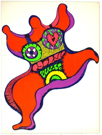 Lithograph De Saint Phalle - Nana