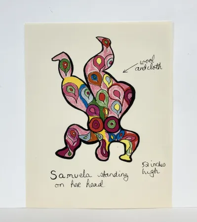 Lithograph De Saint Phalle - Samuela. 1966