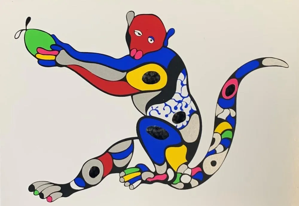 Screenprint De Saint Phalle - Singe à la mangue