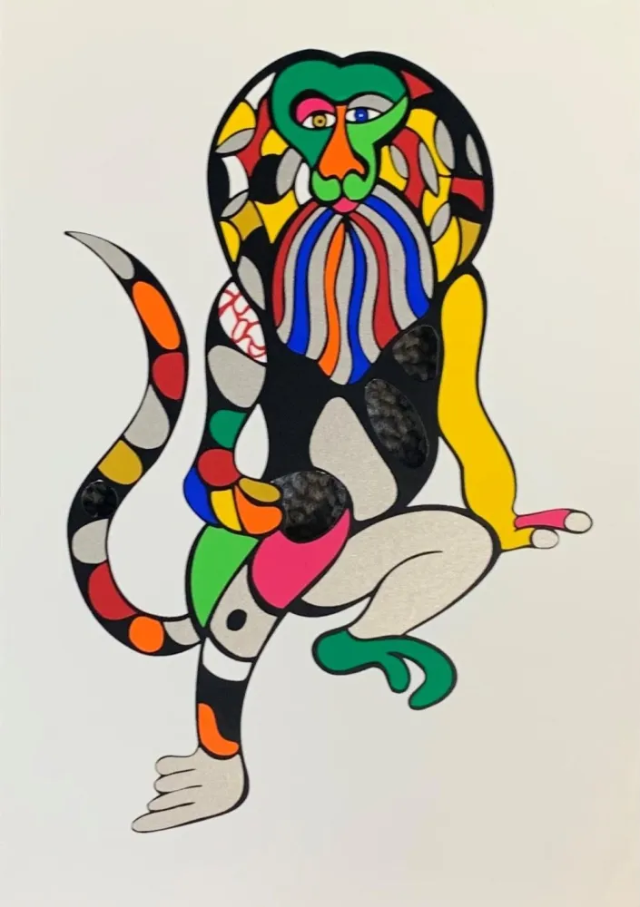 Screenprint De Saint Phalle - Singe-Lion