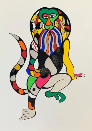 Screenprint De Saint Phalle - Singe-Lion