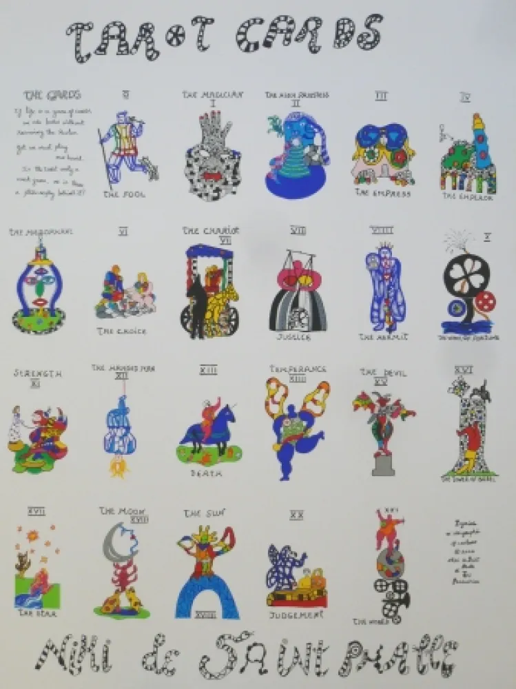 Screenprint De Saint Phalle - TAROTS CARDS