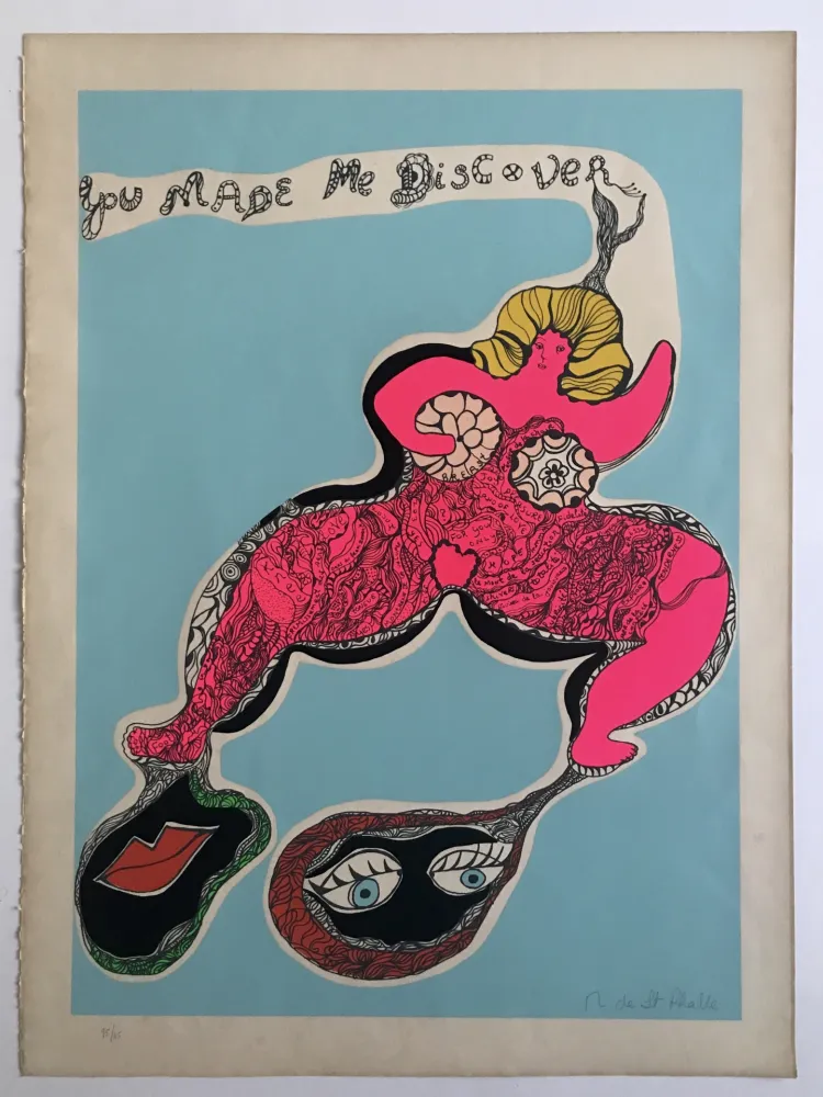 Screenprint De Saint Phalle - You made me discover (Nana power V)