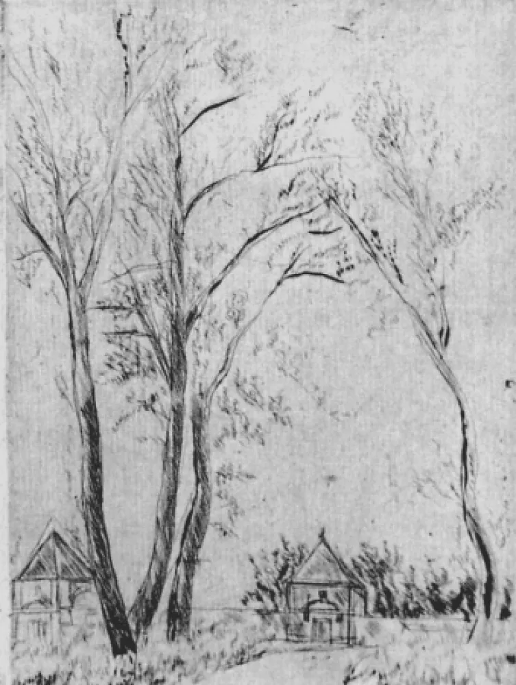 Engraving De Segonzac - Versailles, la Menagérie