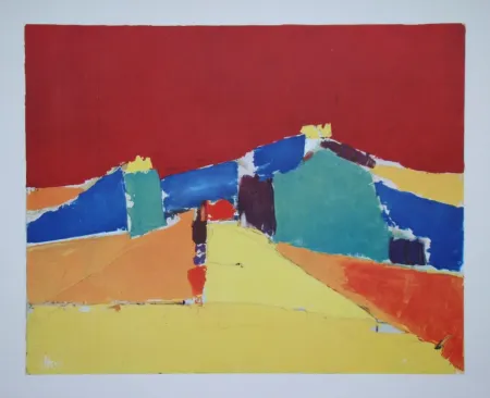 Lithograph De Stael - Agrigente