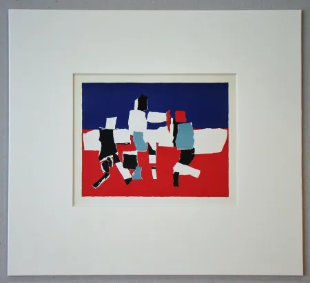 Lithograph De Stael - Composition - 1951