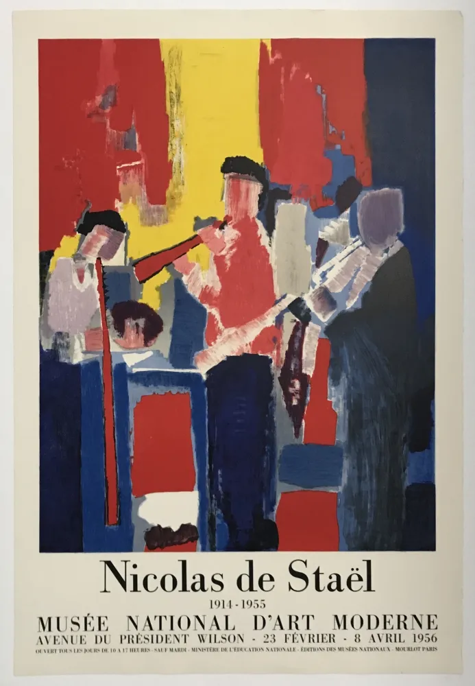 Lithograph De Stael - Musee National d'Art Moderne