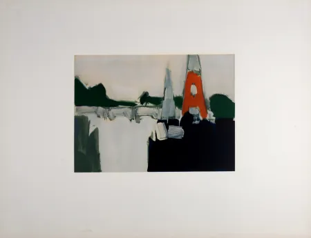 Lithograph De Stael - Paris, La Tour Eiffel, 1974