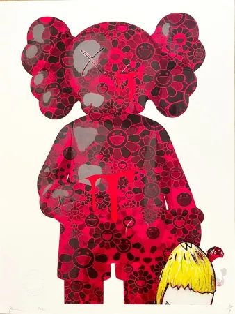 Numeric Print Death Nyc - Kaws & Nara