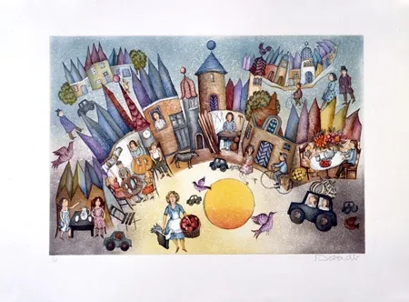 Etching And Aquatint Deberdt - La Métairie