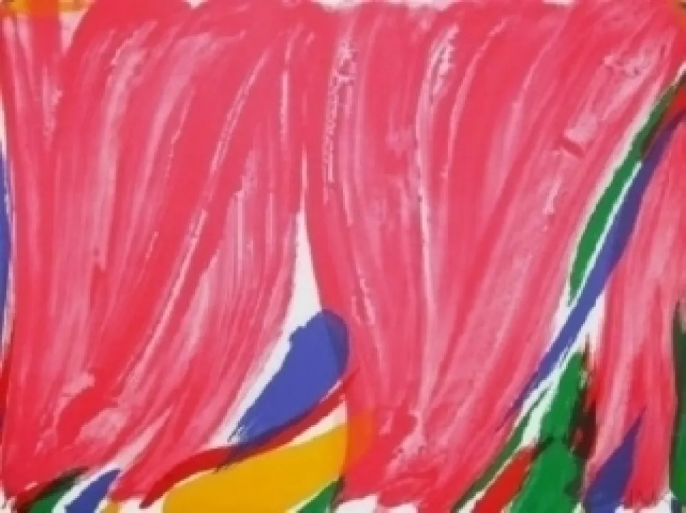 Lithograph Debré - Composition 