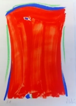 Lithograph Debré - Composition abstrait