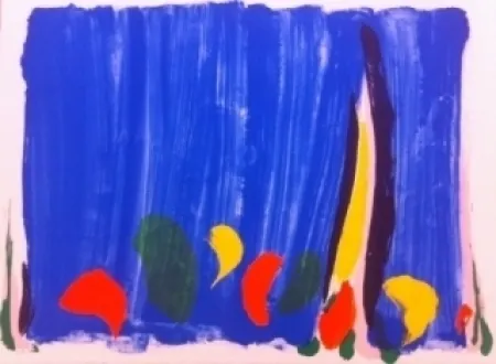 Lithograph Debré - Composition abstrait