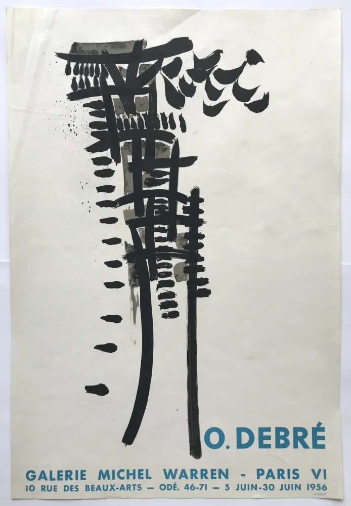 Poster Debré -  Galerie Michel Warren