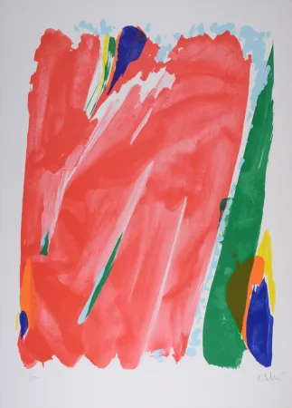 Lithograph Debré - Le Rideau rouge