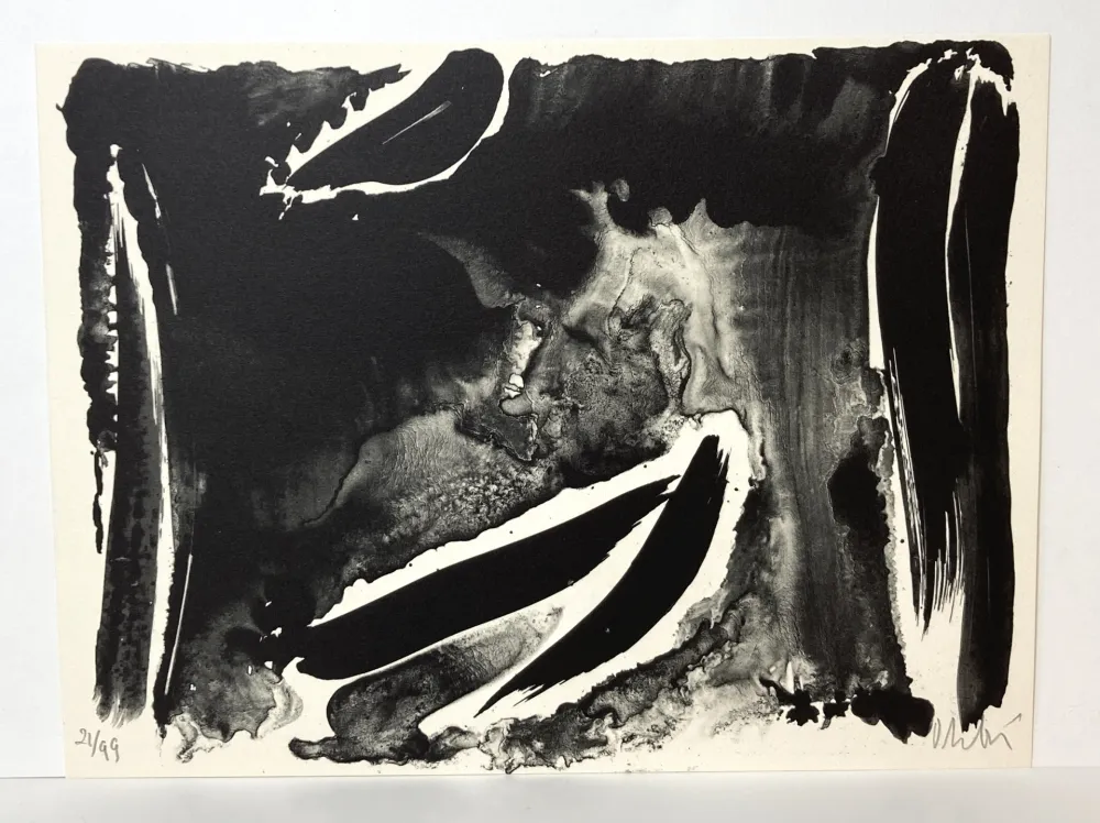 Lithograph Debré - Les ambassadeurs, 1989.