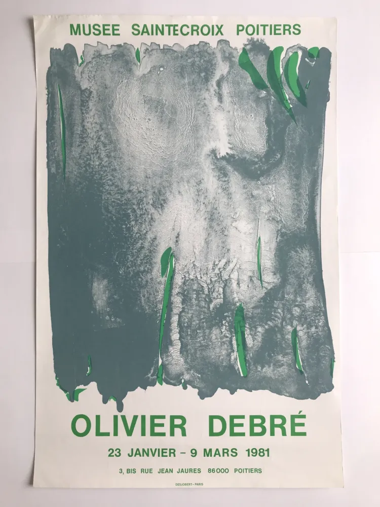 Poster Debré - Musée Sainte-Croix Poitiers / Signe-Paysage Tours