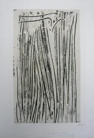 Etching And Aquatint Debré - Personnage signe