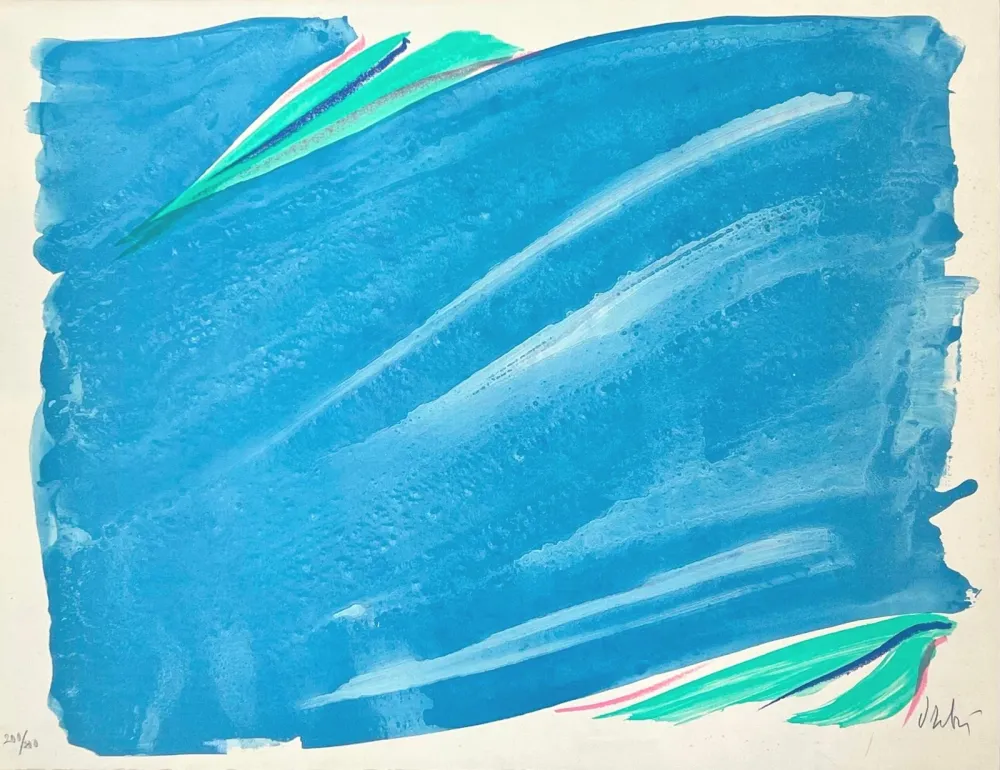 Lithograph Debré - Signe-Paysage 