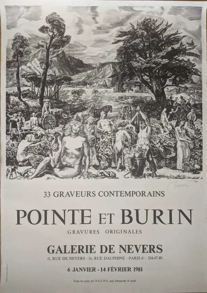 Poster Decaris - Grandes vendanges I