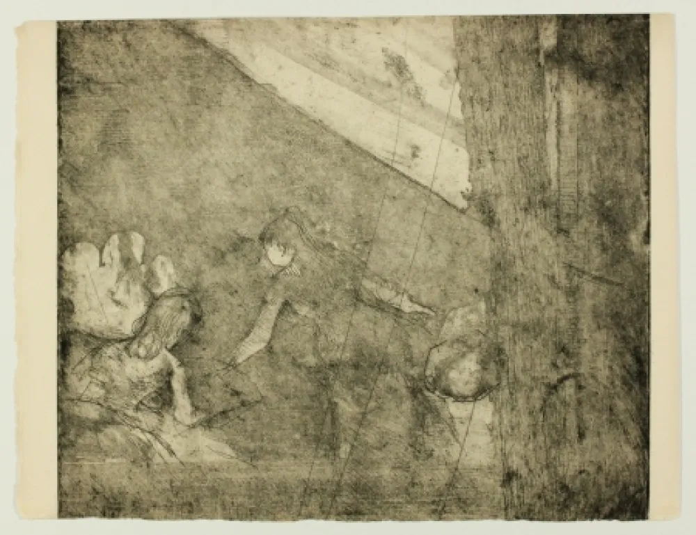 Etching Degas - Aux  Ambassadeurs